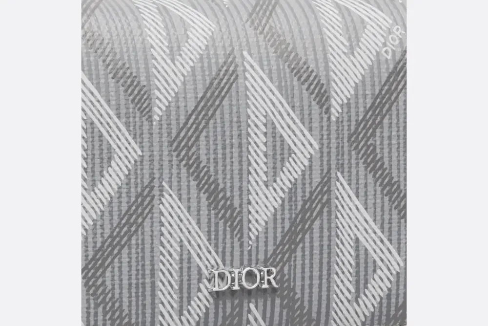 Ví Dior Business Card Holder ‘Grey CD Diamond’ 2ESCH136DCO-H42E - Ảnh 4