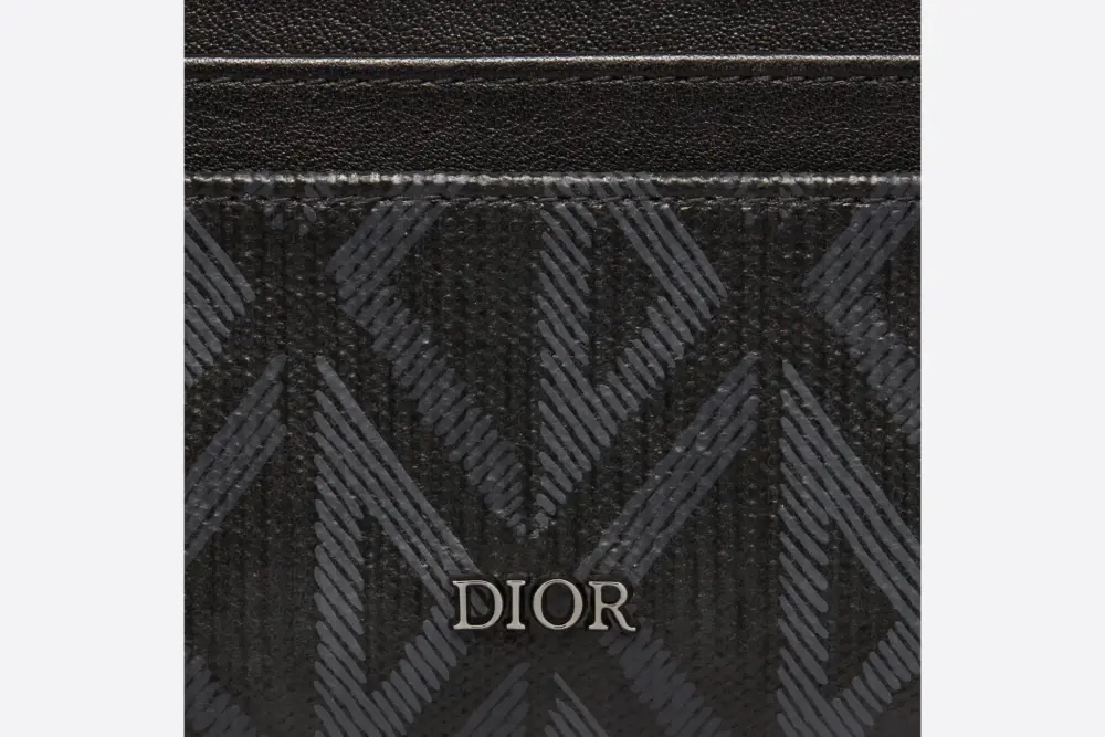 Ví Dior Card Holder ‘Dior Black CD’ 2ESCH135DCO-H43E - Ảnh 3