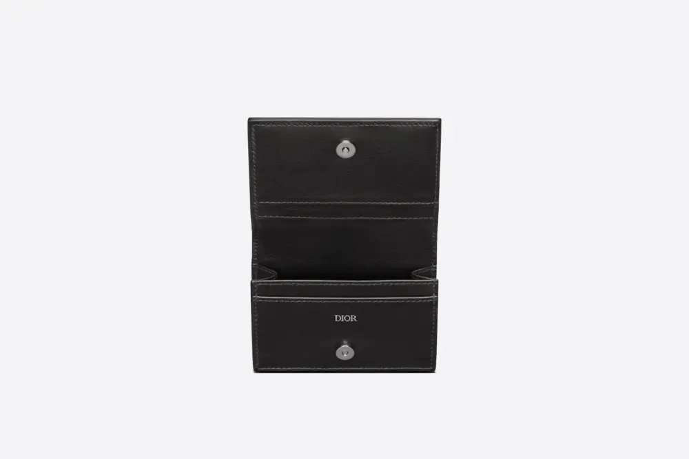 Ví Dior Business Card Holder ‘Black Diamond’ 2ESCH136DCO-H43E - Ảnh 3