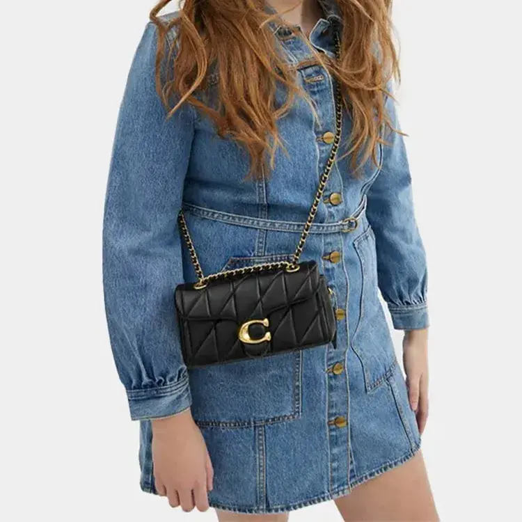 Túi Coach Bolsa Shoulder Bag Quilted Tabby 20 ‘Black’ CP149-B4BK - Ảnh 4