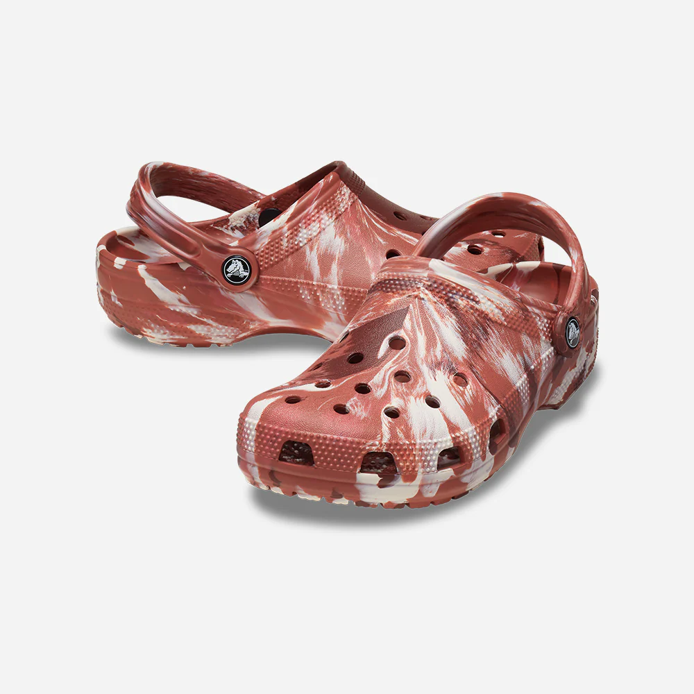 Dép Crocs Classic Marbled Clog ‘Dark Clay’ 206867-2FM - Ảnh 7