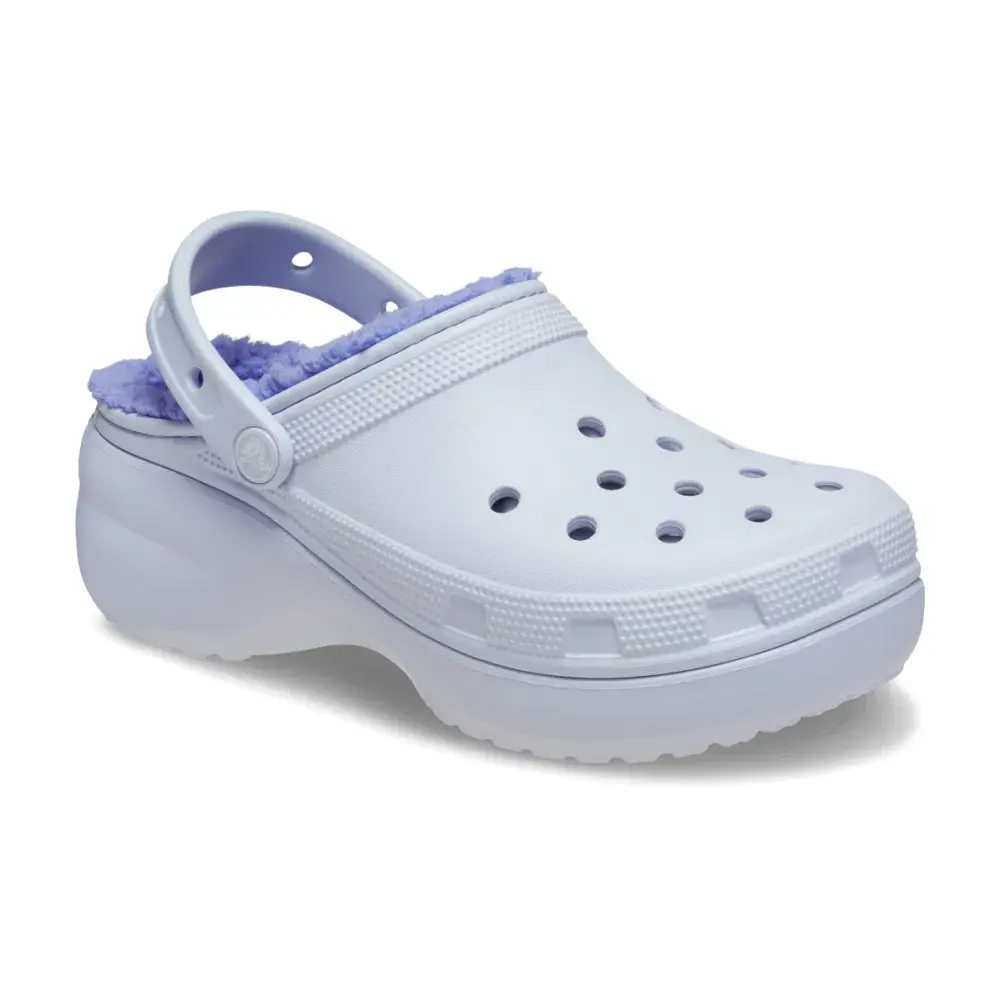 Dép Crocs Classic Platform Lined ‘Blau’ 207938-5AF - Ảnh 3