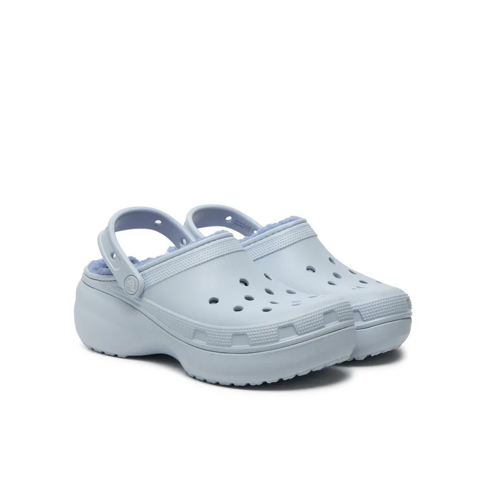 Dép Crocs Classic Platform Lined ‘Blau’ 207938-5AF - Ảnh 5