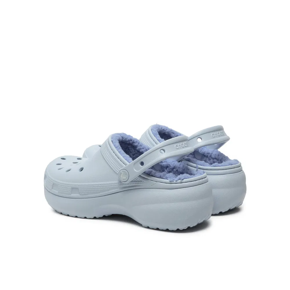 Dép Crocs Classic Platform Lined ‘Blau’ 207938-5AF - Ảnh 6
