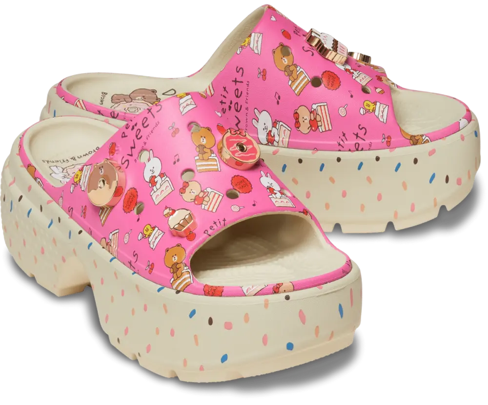 Alternative view of Dép Crocs Stomp Slide x Line Friends ‘Petit Sweets’ 209828-2Y2