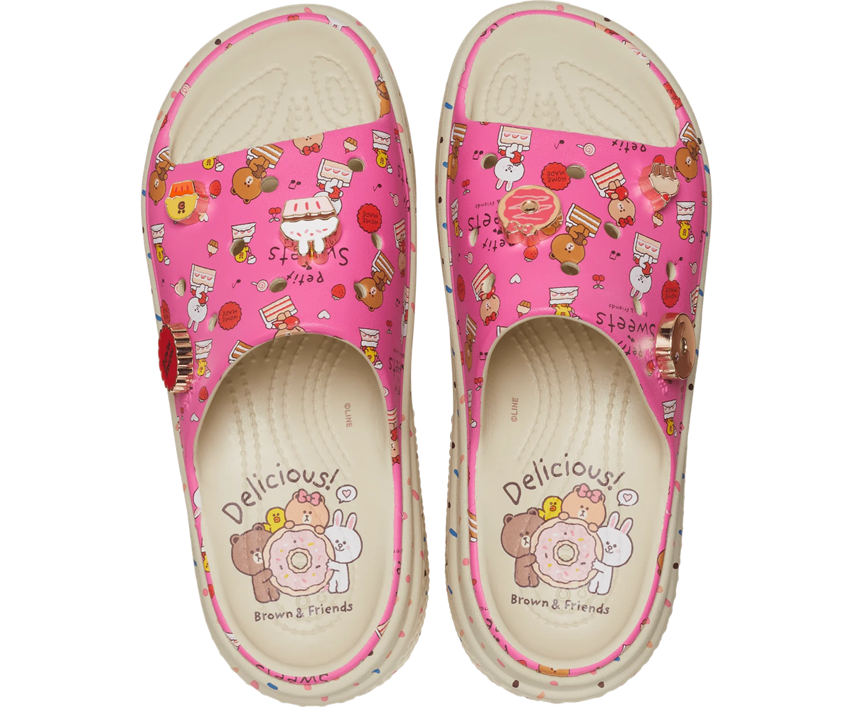 Dép Crocs Stomp Slide x Line Friends ‘Petit Sweets’ 209828-2Y2 - Ảnh 3