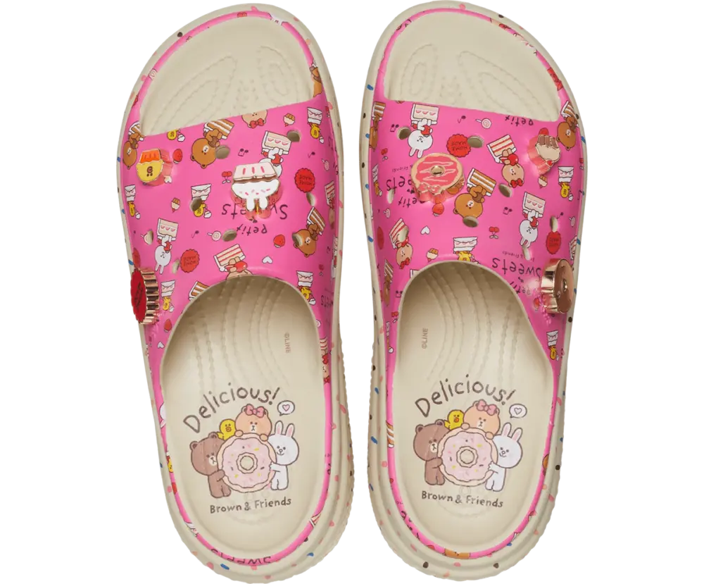 Dép Crocs Stomp Slide x Line Friends ‘Petit Sweets’ 209828-2Y2 - Ảnh 3