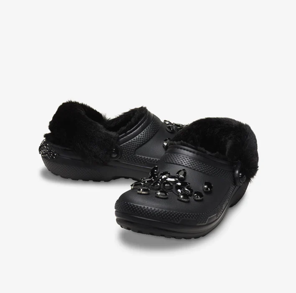 Dép Crocs Classic Lined x Simone Rocha Clog ‘Black’ 210170-060 - Ảnh 3