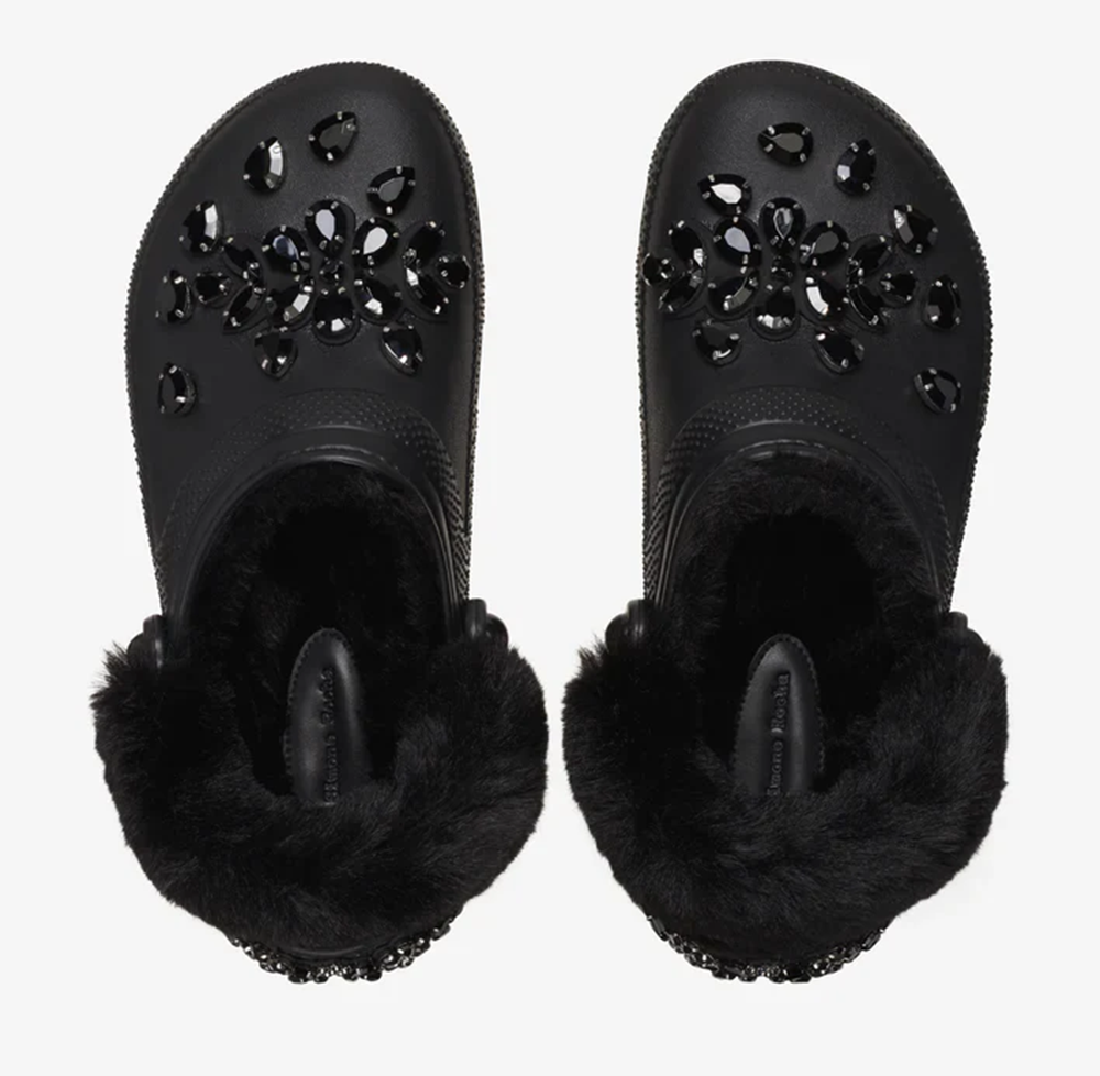 Dép Crocs Classic Lined x Simone Rocha Clog ‘Black’ 210170-060 - Ảnh 4