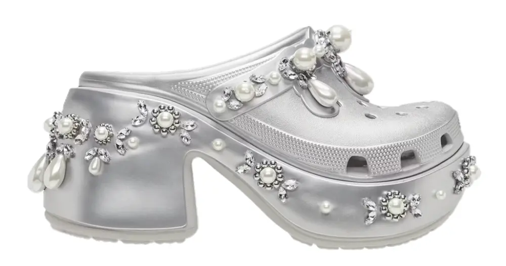Dép Crocs Siren x Simone Rocha Clog ‘Metallic Silver’ 210646-041