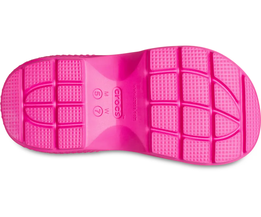 Dép Crocs Stomp Shorty Boot ‘Pink Crush’ 210673-6TW - Ảnh 4