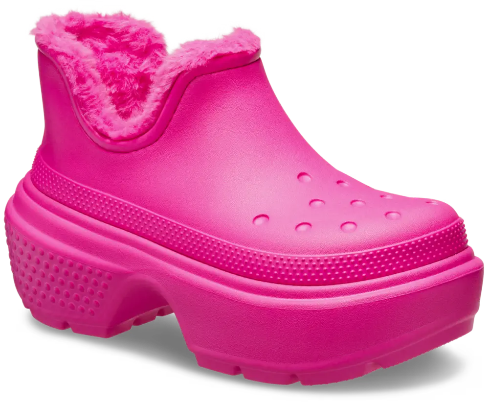 Dép Crocs Stomp Shorty Boot ‘Pink Crush’ 210673-6TW - Ảnh 5