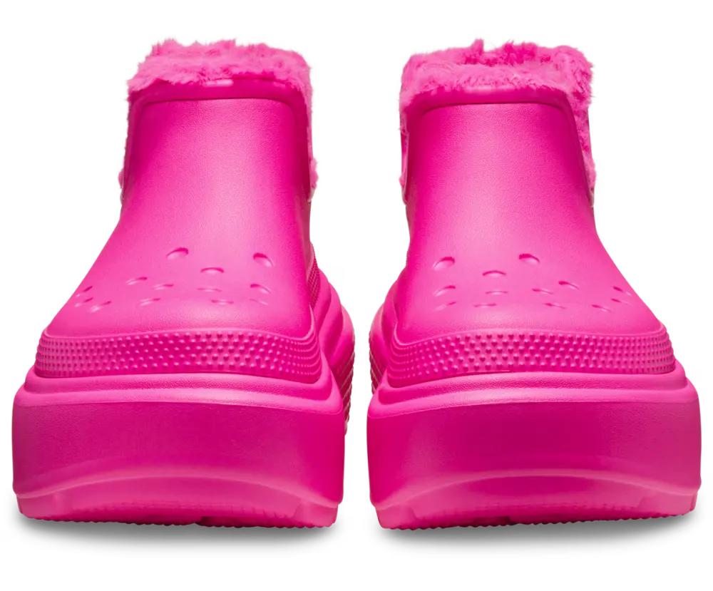 Dép Crocs Stomp Shorty Boot ‘Pink Crush’ 210673-6TW - Ảnh 6