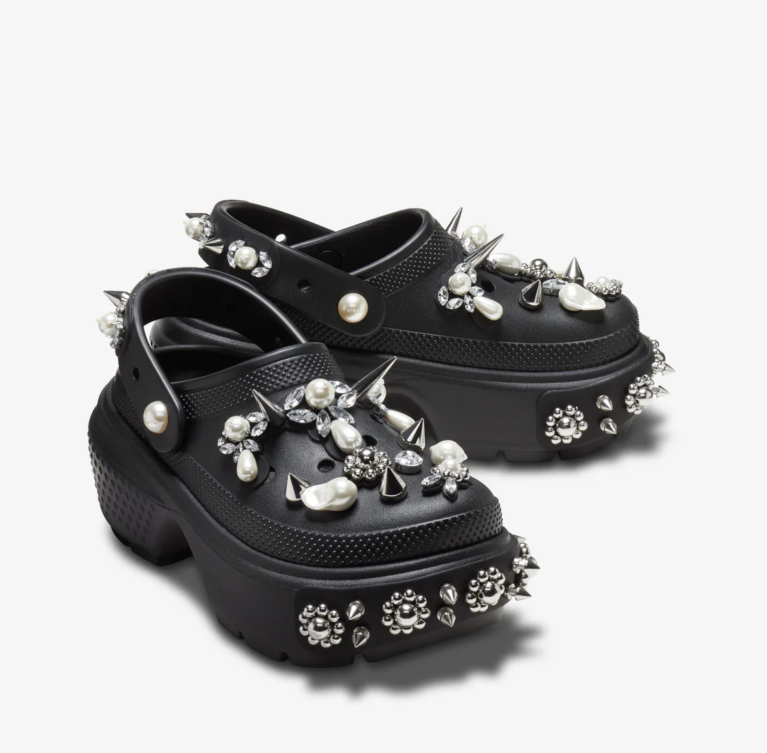 Dép Crocs Stomp x Simone Rocha Clog ‘Black’ 210942-001 - Ảnh 3