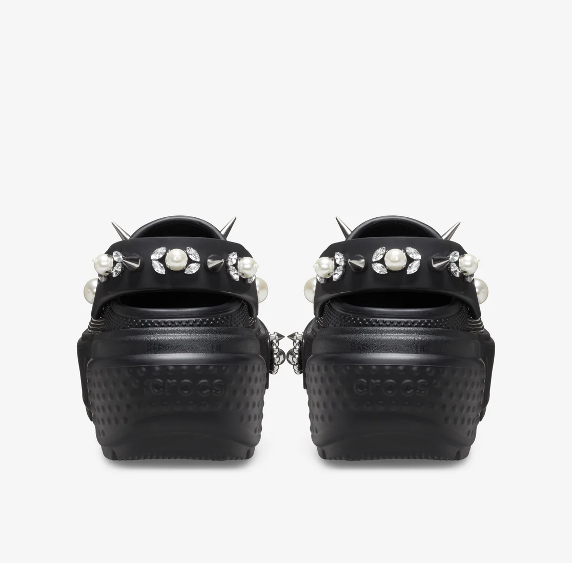 Dép Crocs Stomp x Simone Rocha Clog ‘Black’ 210942-001 - Ảnh 4