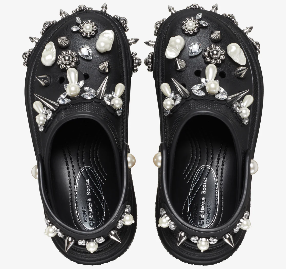 Dép Crocs Stomp x Simone Rocha Clog ‘Black’ 210942-001 - Ảnh 5