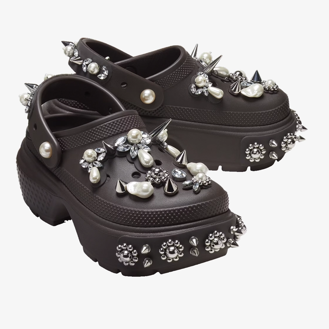 Dép Crocs Stomp x Simone Rocha Clog ‘Espresso’ 210942-206 - Ảnh 7