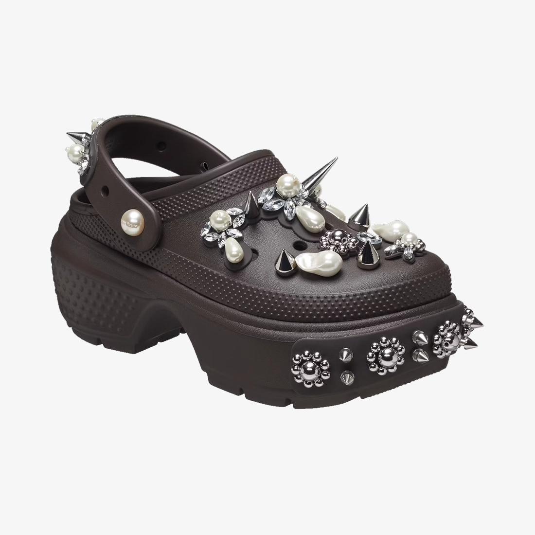 Dép Crocs Stomp x Simone Rocha Clog ‘Espresso’ 210942-206 - Ảnh 4