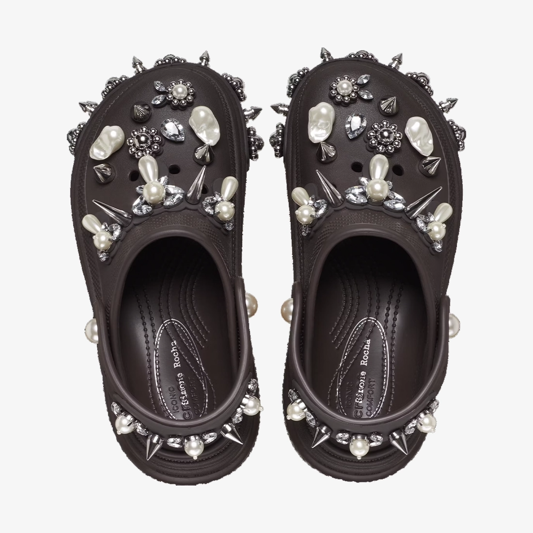 Dép Crocs Stomp x Simone Rocha Clog ‘Espresso’ 210942-206 - Ảnh 5