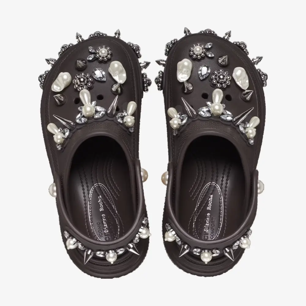 Dép Crocs Stomp x Simone Rocha Clog ‘Espresso’ 210942-206 - Ảnh 5