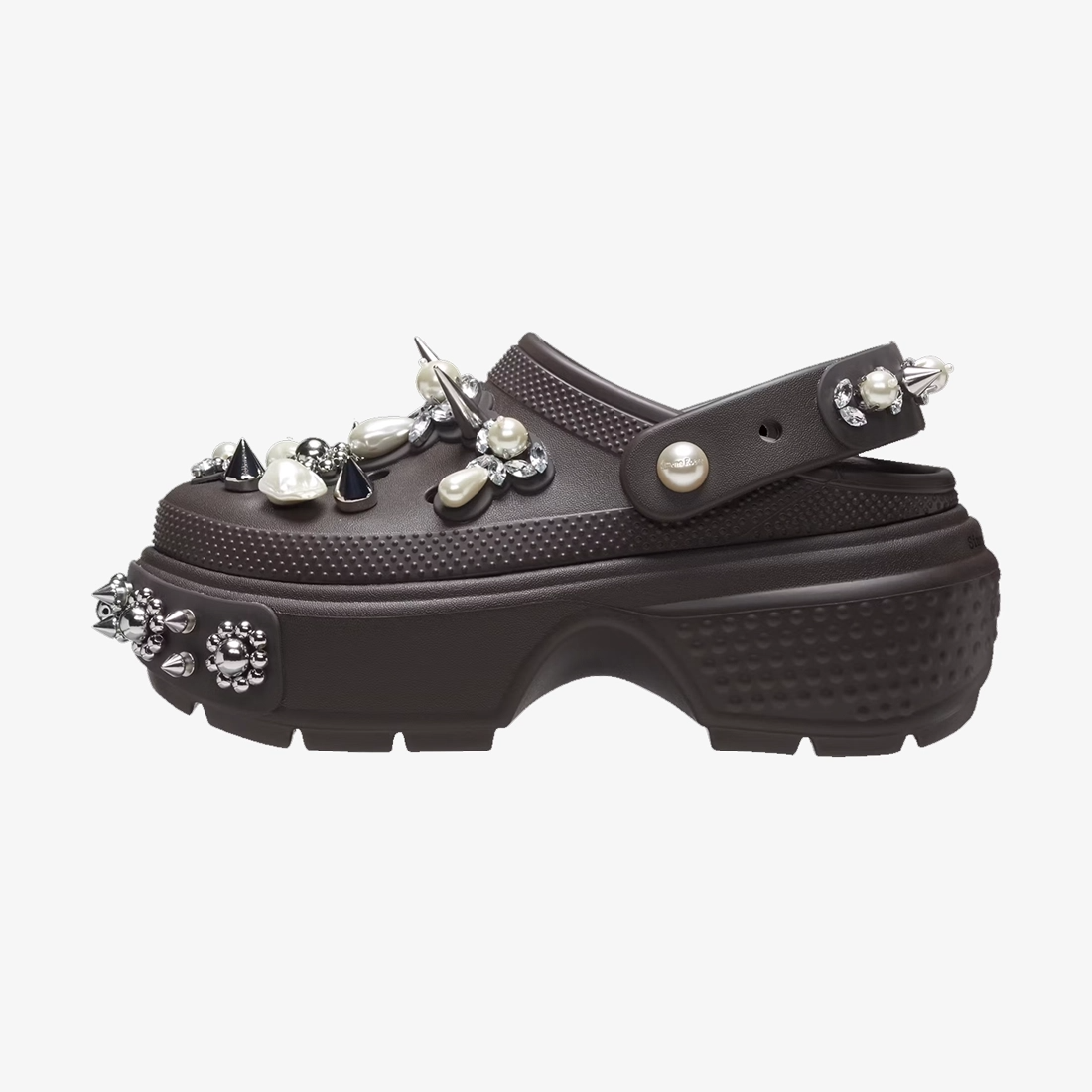 Dép Crocs Stomp x Simone Rocha Clog ‘Espresso’ 210942-206 - Ảnh 6