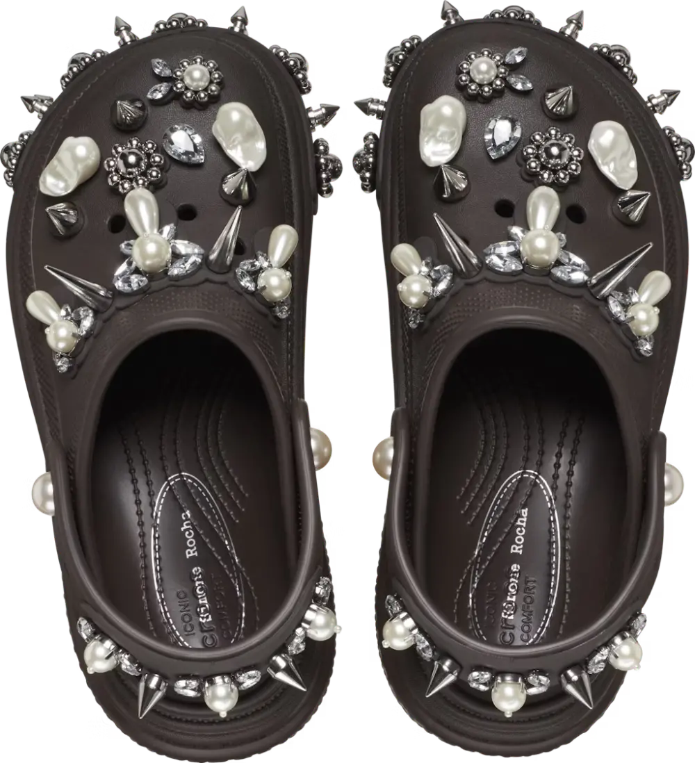 Dép Crocs Stomp x Simone Rocha Clog ‘Espresso’ 210942-206 - Ảnh 3