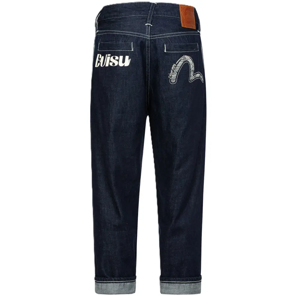 Quần Evisu Seagull And Logo Print Balloon Fit ‘Blue’ 2ESHTM4JE1035BLDN
