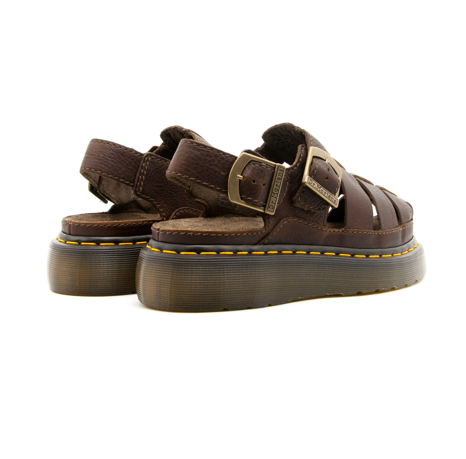Dép Dr.Martens Wrenlie Grizzly ‘Brown’ 31524201 - Ảnh 2