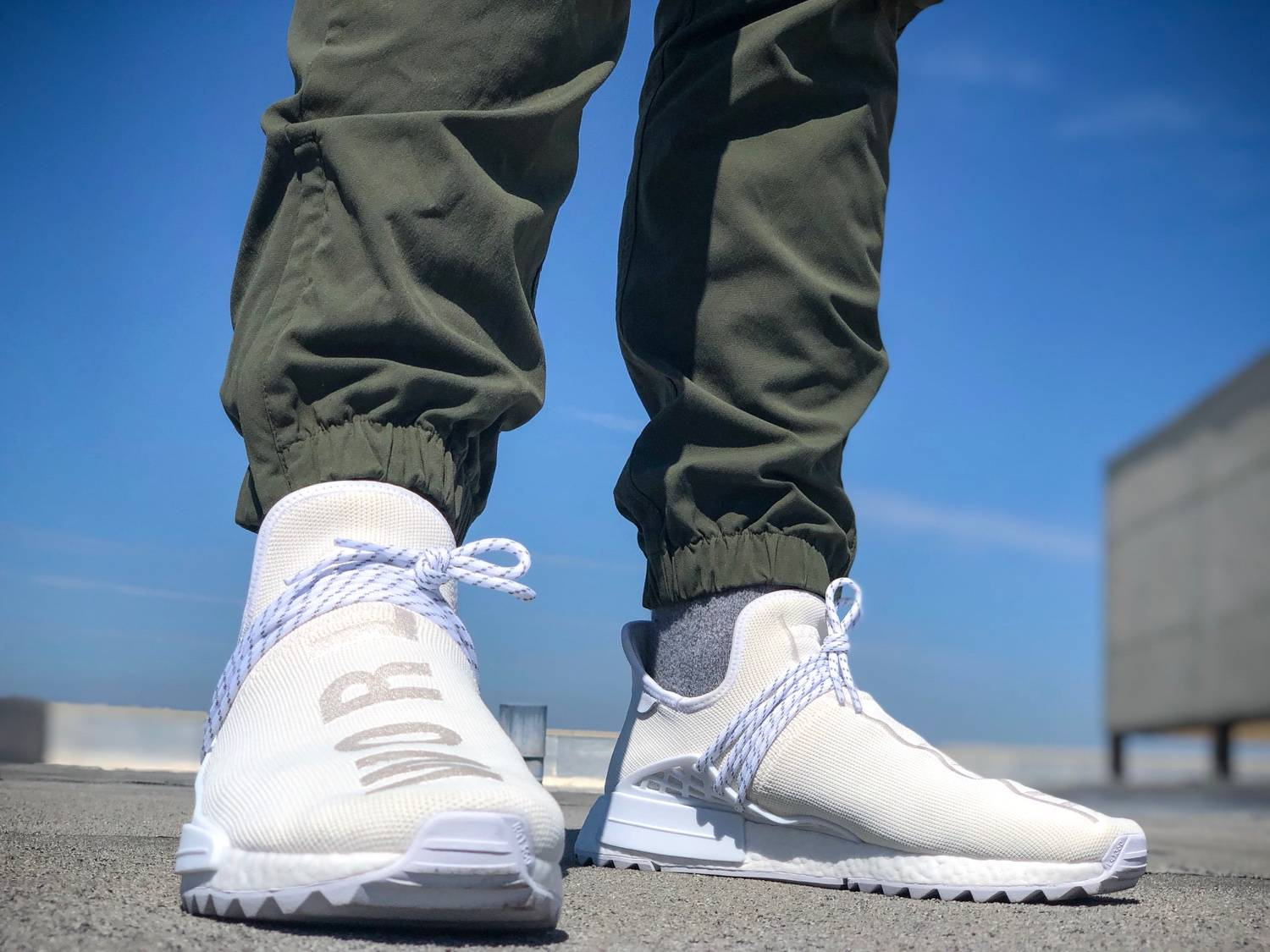 Giày Adidas Pharrell x NMD Human Race Trail ‘Blank Canvas’ AC7031 - Ảnh 5