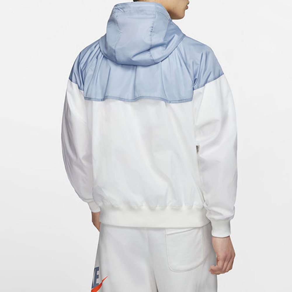 Áo Nike Splicing Woven Hooded 'White Blue Splicing' AR2192-105 - Ảnh 4