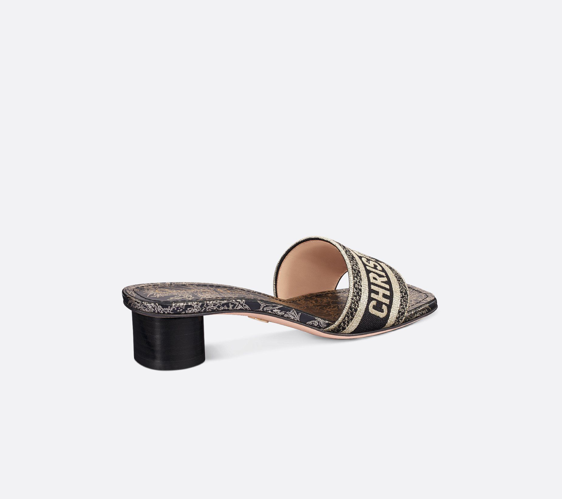 Dép Dior Dway Heeled Slide ‘Black’ KCQ902CDI-S21X - Ảnh 3