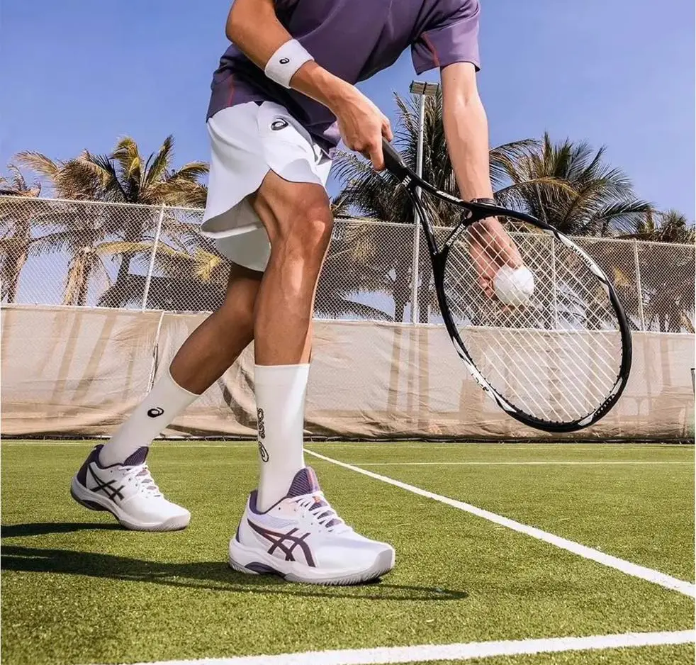 Giày Asics Gel Game FF 'White Greyish Purple' 1041A489-110 - Ảnh 7