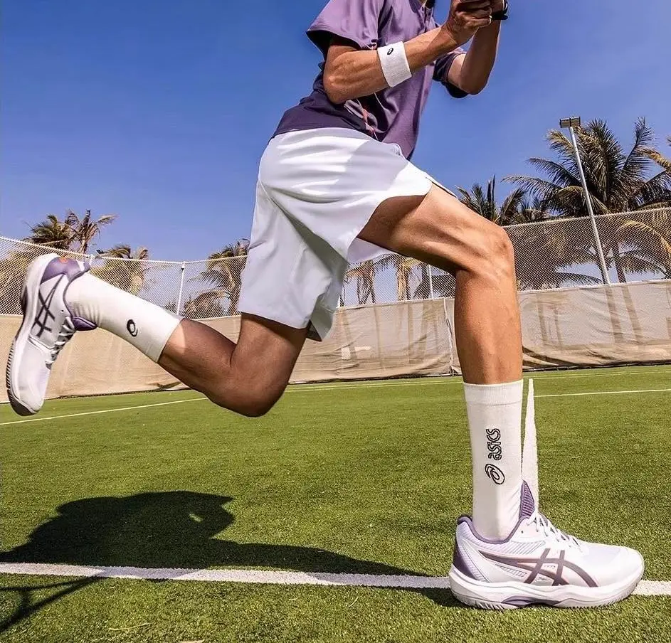 Giày Asics Gel Game FF 'White Greyish Purple' 1041A489-110 - Ảnh 8