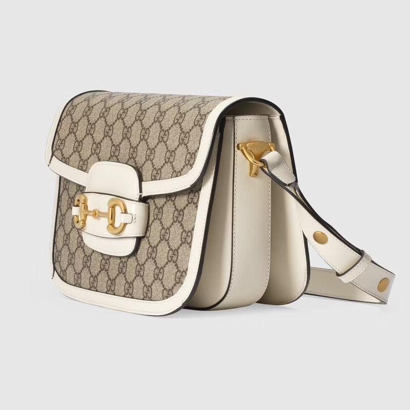 Túi Gucci Horsebit 1955 ‘Beige White’ 602204-92TCG-9761 - Ảnh 4