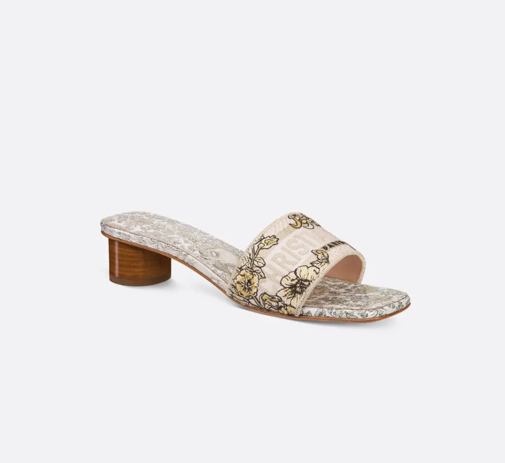 Dép Dior Dway Heeled Slide ‘Multicolor’ KCQ902UEL-S62K - Ảnh 4