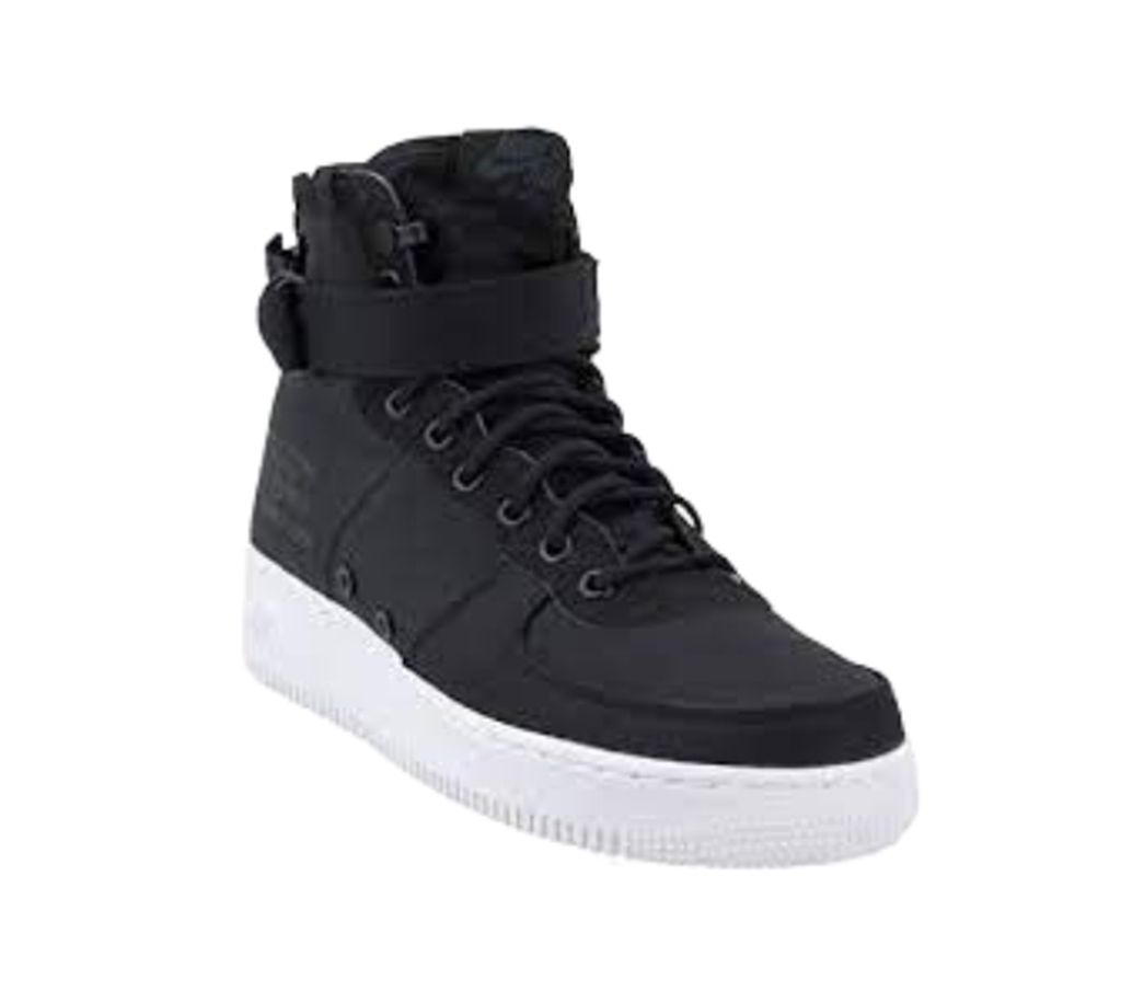 Alternative view of Giày Nike SF Air Force 1 GS ‘Mid Black White’ AJ0424-004