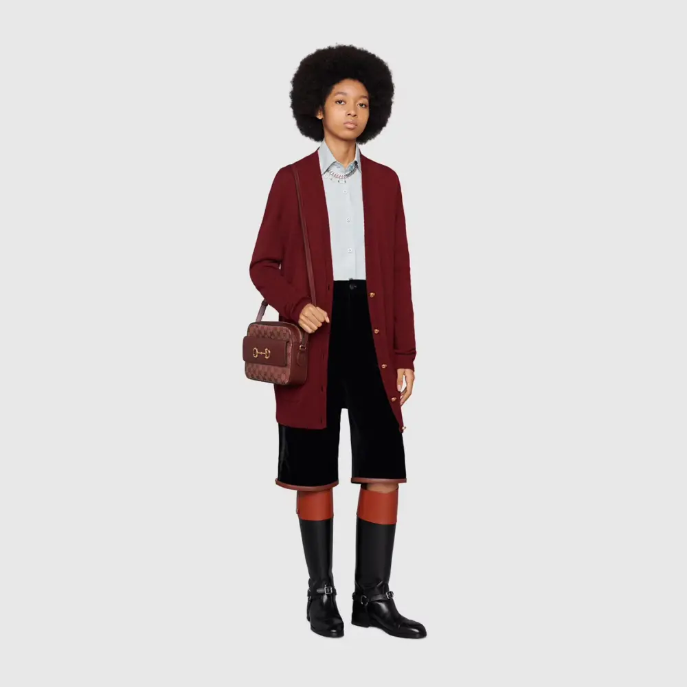 Alternative view of Túi Gucci Horsebit 1955 GG ‘Burgundy’ 645454-9Y9NG-9865