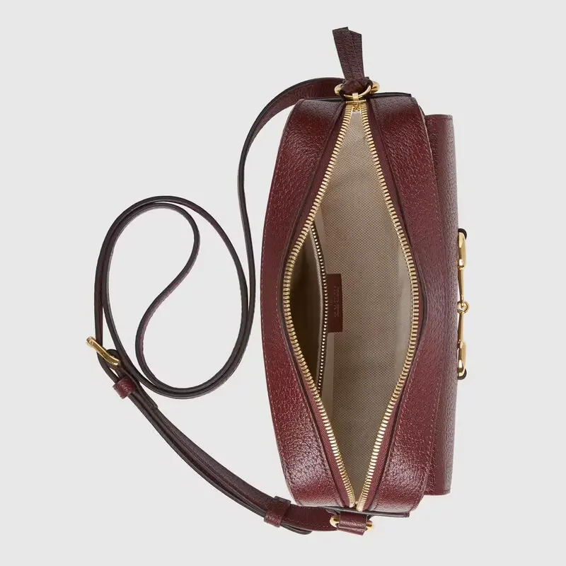 Túi Gucci Horsebit 1955 GG ‘Burgundy’ 645454-9Y9NG-9865 - Ảnh 3