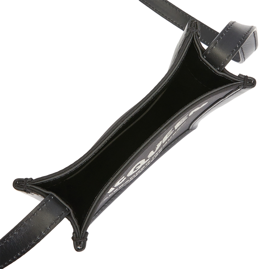 Túi Alexander Mcqueen Graffiti Logo Mini ‘Black’ 668592-1AAEZ-1073 - Ảnh 4