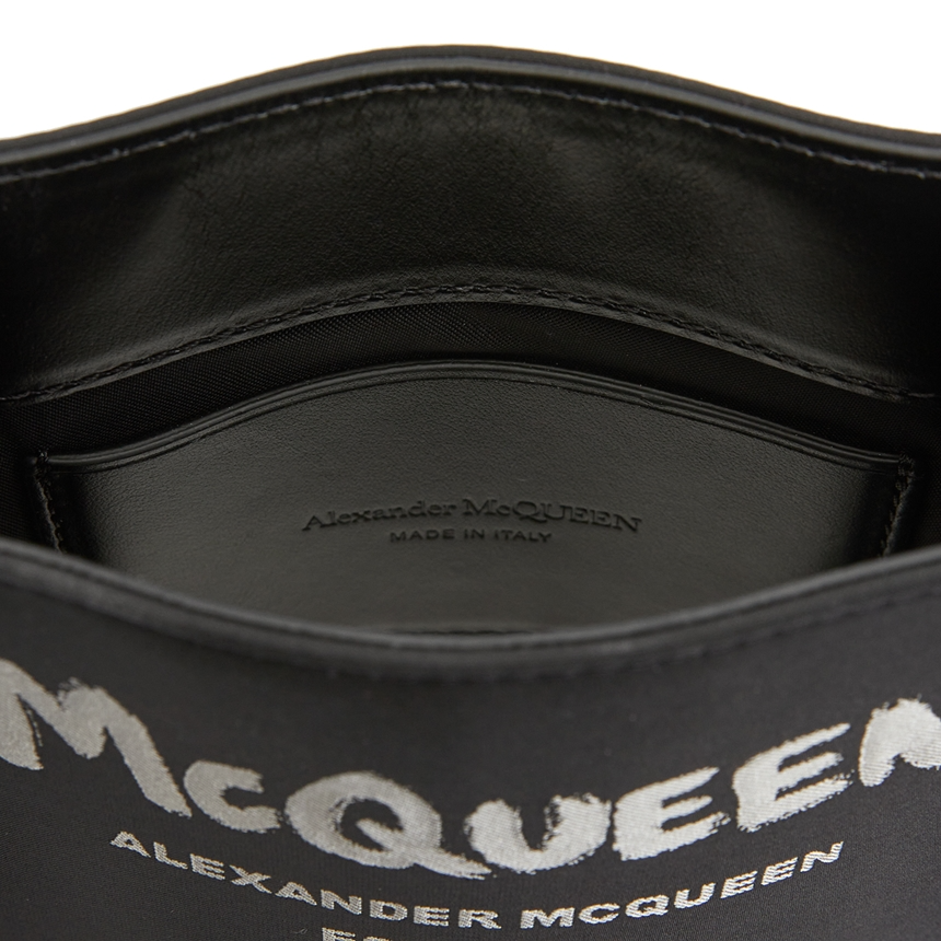 Túi Alexander Mcqueen Graffiti Logo Mini ‘Black’ 668592-1AAEZ-1073 - Ảnh 6