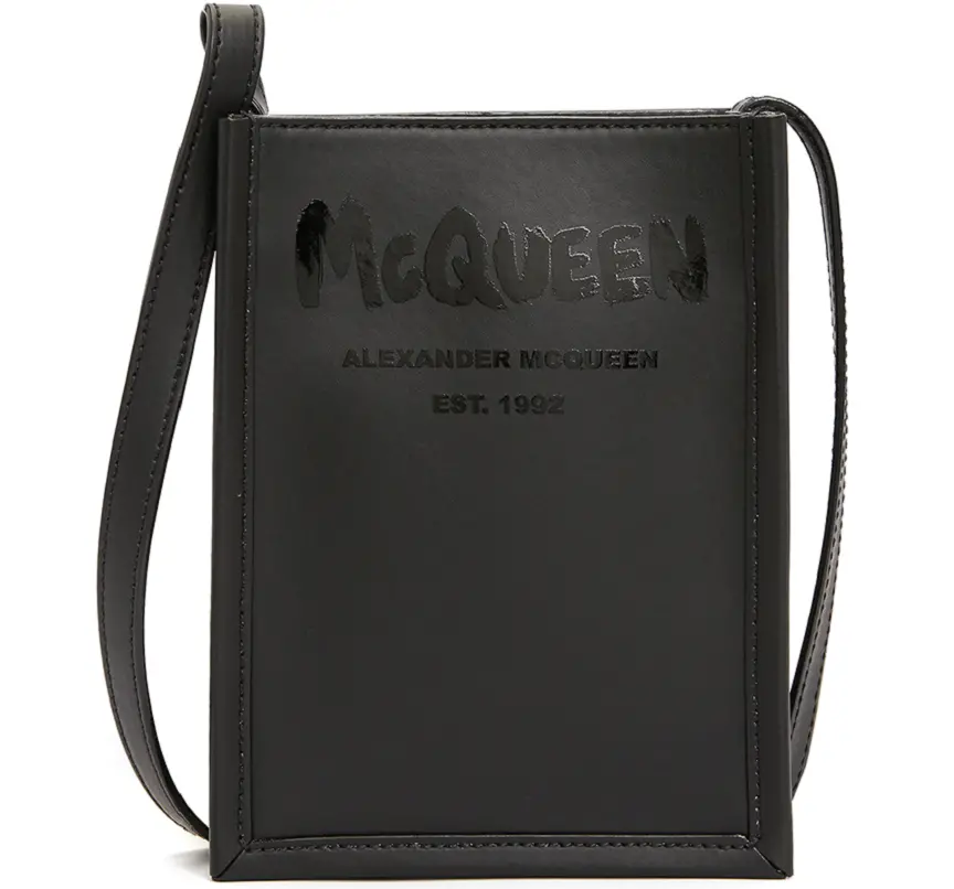 Túi Alexander Mcqueen Graffiti Logo Mini ‘Black’ 668592-1AAHD-1000