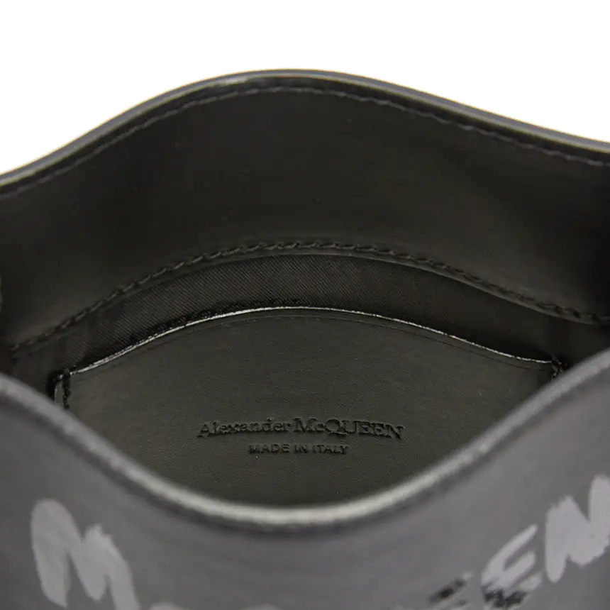 Túi Alexander Mcqueen Graffiti Logo Mini ‘Black’ 668592-1AAHD-1000 - Ảnh 6
