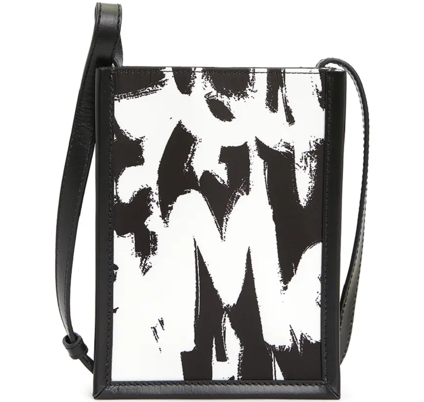 Túi Alexander Mcqueen Graffiti Logo Mini ‘Black’ 668592-1AAHF-1081