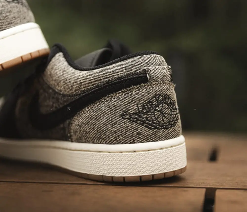 Giày Nike Air Jordan 1 Low SE ‘Black Denim’ HJ4360-001 - Ảnh 4