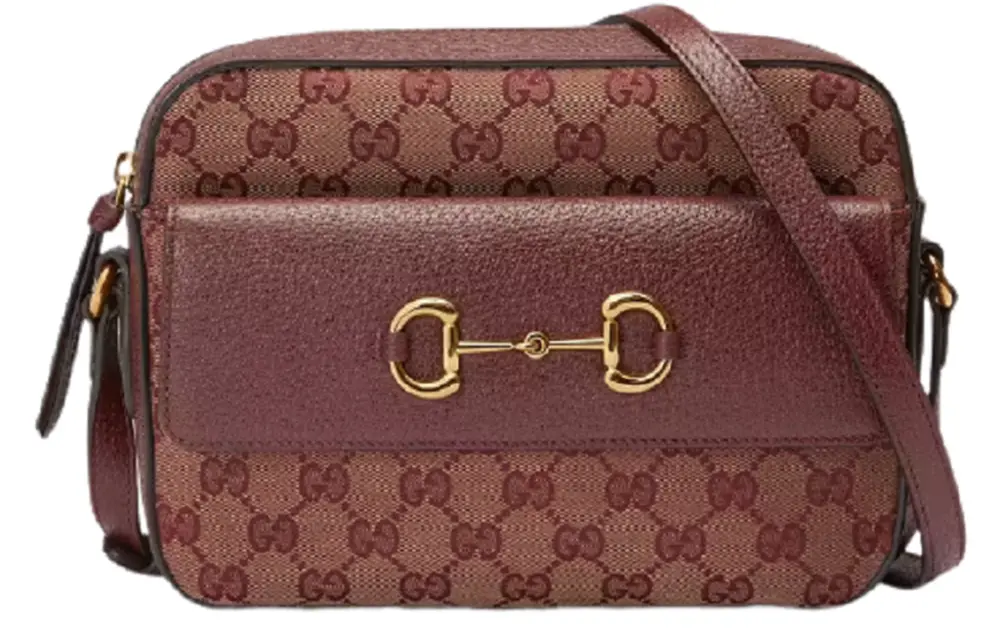 Túi Gucci Horsebit 1955 GG ‘Burgundy’ 645454-9Y9NG-9865