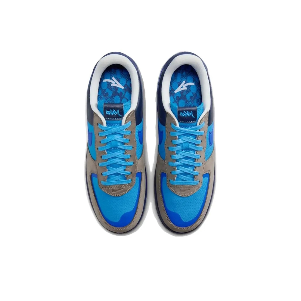 Giày Nike x Stash Air Force 1 Low 'Soft Grey Harbor Blue' HF5516-001 - Ảnh 3