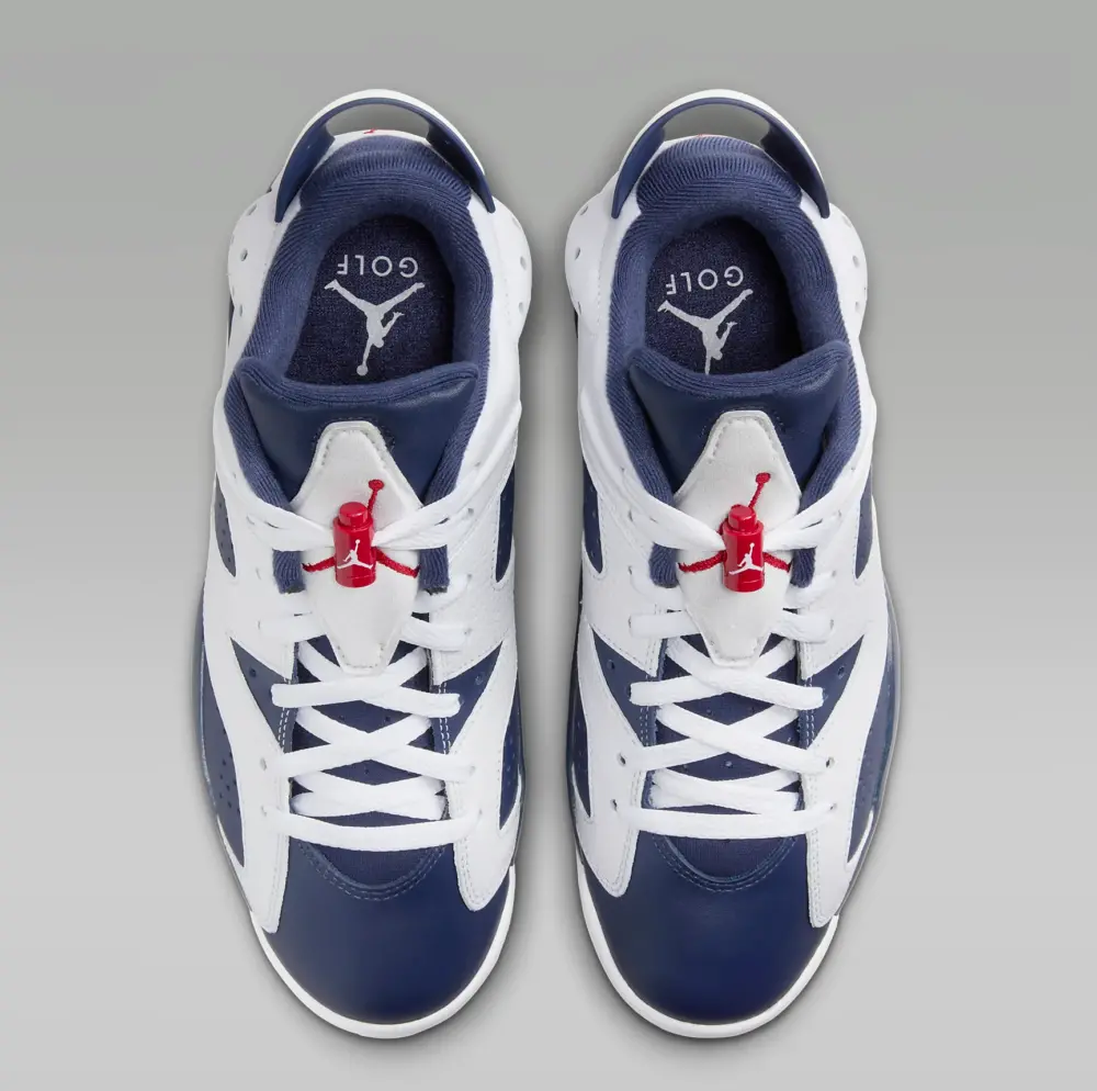 Alternative view of Giày Nike Air Jordan 6 Low Golf ‘Olympic’ DV1376-101