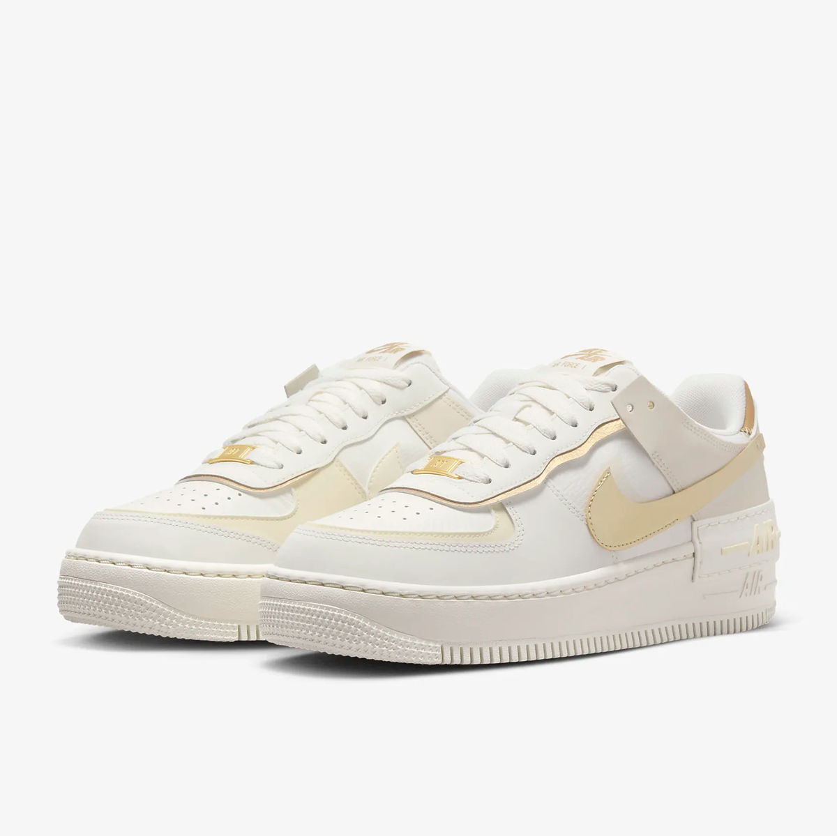 Giày Nike Air Force 1 Shadow ‘Sail Metallic Gold’ DZ1847-108 - Ảnh 4