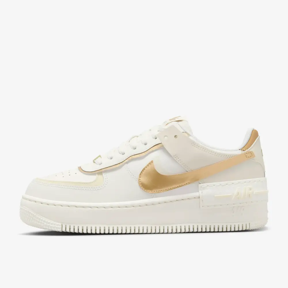 Alternative view of Giày Nike Air Force 1 Shadow ‘Sail Metallic Gold’ DZ1847-108