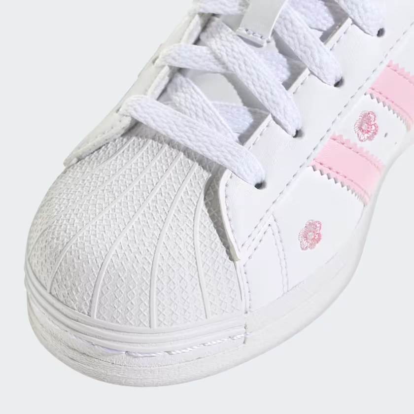 Giày Adidas Superstar J ‘Pink Floral Embroidery’ IG7015 - Ảnh 5
